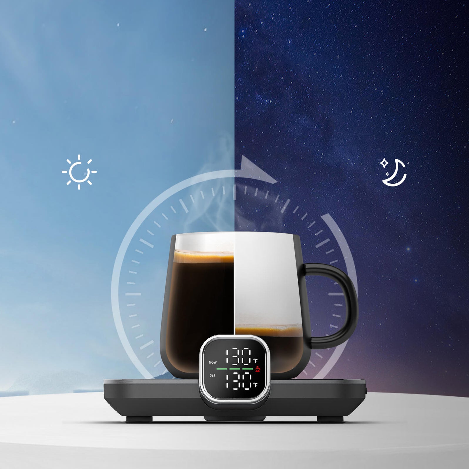 Heated Coaster - Coffee Warmer - smart & precise | ikago